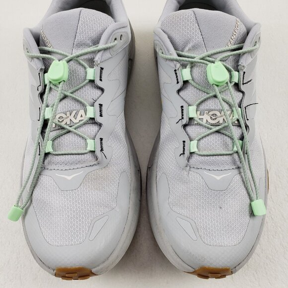 Hoka Transport Running Sneaker Womens 8.5 Gray Bungee Hiking Walking Vibram Shoe - Picture 5 of 12